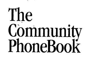 THE COMMUNITY PHONEBOOK logo