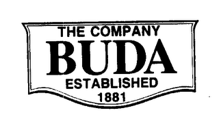 THE COMPANY BUDA ESTABLISHED 1881 logo