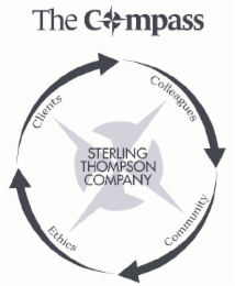 THE COMPASS STERLING THOMPSON COMPANY CLIENTS COLLEAGUES COMMUNITY ETHICS logo