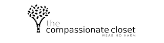 THE COMPASSIONATE CLOSET WEAR NO HARM logo