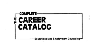 THE COMPLETE CAREER CATALOG EDUCATIONAL AND EMPLOYMENT COUNSELING logo