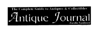 THE COMPLETE GUIDE TO ANTIQUES & COLLECTIBLES ANTIQUE JOURNAL FOR THE NORTHWEST logo