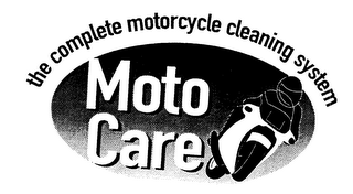 THE COMPLETE MOTOCYCLE CLEANING SYSTEM MOTO CARE logo