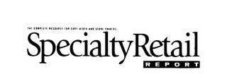 THE COMPLETE RESOURCE FOR CART, KIOSK AND STORE OWNERS SPECIALTY RETAIL REPORT logo