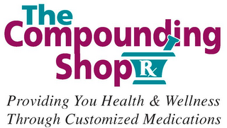 THE COMPOUNDING SHOP PROVIDING YOU HEALTH & WELLNESS THROUGH CUSTOMIZED MEDICATIONS logo