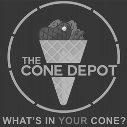 THE CONE DEPOT WHAT'S IN YOUR CONE? logo