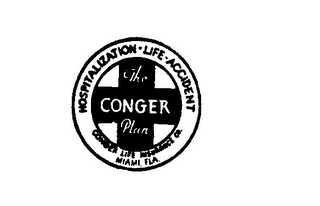 THE CONGER PLAN HOSPITALIZATION - LIFE - ACCIDENT MIAMI FLA CONGER LIFE INSURANCE CO. logo