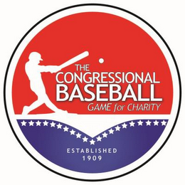 THE CONGRESSIONAL BASEBALL GAME FOR CHARITY ESTABLISHED 1909 logo