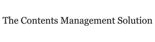 THE CONTENTS MANAGEMENT SOLUTION logo