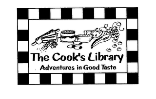 THE COOK'S LIBRARY ADVENTURES IN GOOD TASTE logo