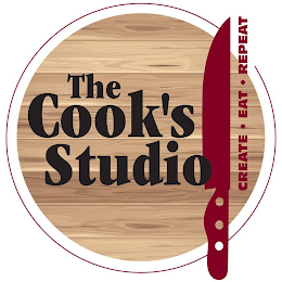 THE COOK'S STUDIO CREATE. EAT. REPEAT logo