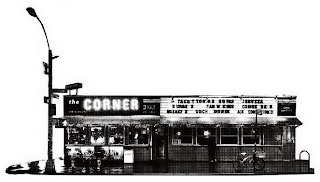THE CORNER DELI BREAKFAST TACOS TORTA SOPAS CERVEZA BURGERS SANDWICHES COFFEE BEER BREAKFAST LUNCH DINNER AIR CONDITIONED logo