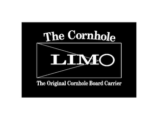THE CORNHOLE LIMO THE ORIGINAL CORNHOLE BOARD CARRIER logo