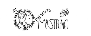 THE COSMIC GOOSE JUGGLING FARM PRESENTS MR STRING HONK HONK WELCOME TO MY WORLD logo