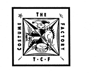 THE COSTUME FACTORY, T-C-F logo