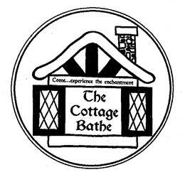 THE COTTAGE BATHE COME...EXPERIENCE THE ENCHANTMENT logo