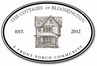 THE COTTAGES OF BLOOMINGTON A FRONT PORCH COMMUNITY EST. 2012 logo
