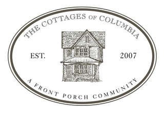 THE COTTAGES OF COLUMBIA A FRONT PORCH COMMUNITY EST. 2007 logo