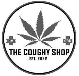 THE COUGHY SHOP EST. 2022 HEMP CBD logo
