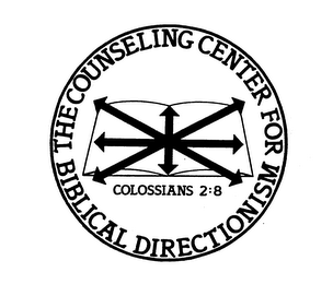THE COUNSELING CENTER FOR BIBLICAL DIRECTIONISM COLOSSIANS 2:8 logo