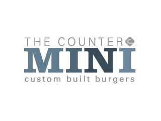 THE COUNTER MINI CUSTOM BUILT BURGERS logo
