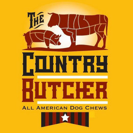 THE COUNTRY BUTCHER ALL AMERICAN DOG CHEWS logo