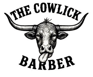 THE COWLICK BARBER logo