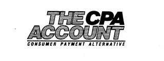 THE CPA ACCOUNT CONSUMER PAYMENT ALTERNATIVE logo