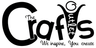 THE CRAFTS OUTLET WE INSPIRE, YOU CREATE logo