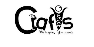 THE CRAFTS OUTLET WE INSPIRE, YOU CREATE logo