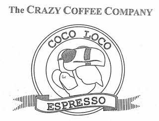 THE CRAZY COFFEE COMPANY COCO LOCO ESPRESSO logo