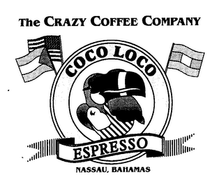 THE CRAZY COFFEE COMPANY COCO LOCO ESPRESSO NASSAU, BAHAMAS logo