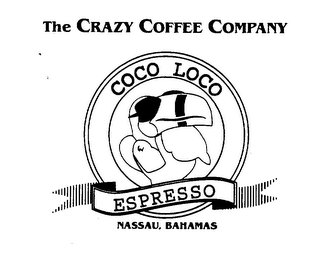 THE CRAZY COFFEE COMPANY COCO LOCO ESPRESSO NASSAU, BAHAMAS logo