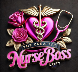 THE CREATIVE NURSE BOSS LOFT logo
