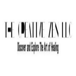 THE CREATIVE ZEN LLC DISCOVER AND EXPLORE THE ART OF HEALING logo