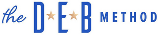 THE D E B METHOD logo