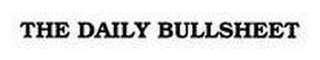THE DAILY BULLSHEET logo