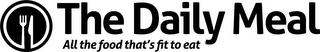 THE DAILY MEAL ALL THE FOOD THAT'S FIT TO EAT logo