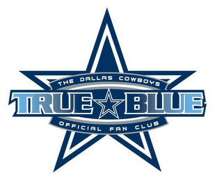 THE DALLAS COWBOYS OFFICIAL FAN CLUB TRUE BLUE logo