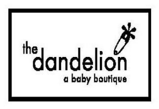 THE DANDELION A BABY BOUTIQUE logo