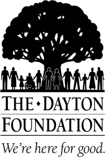 THE DAYTON FOUNDATION WE'RE HERE FOR GOOD. logo