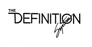 THE DEFINITION SYSTEM logo