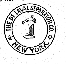 THE DELAVAL SEPARATOR CO. NEW YORK. logo