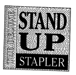 THE DELUXE STAND UP STAPLER logo