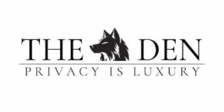 THE DEN PRIVACY IS THE ONLY LUXURY logo