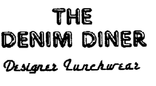 THE DENIM DINER DESIGNER LUNCHWEAR logo