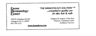 "THE DERMATOLOGY SOLUTION" logo