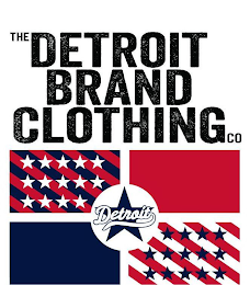THE DETROIT BRAND CLOTHING CO DETROIT logo