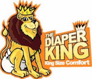 THE DIAPER KING KING SIZE COMFORT logo
