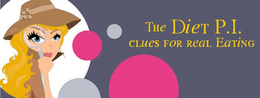 THE DIET P.I. CLUES FOR REAL EATING logo